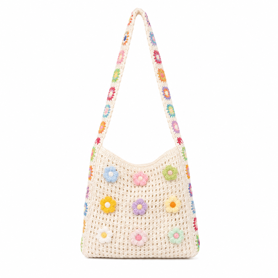 Bolso Floral de Crochet Artesanal