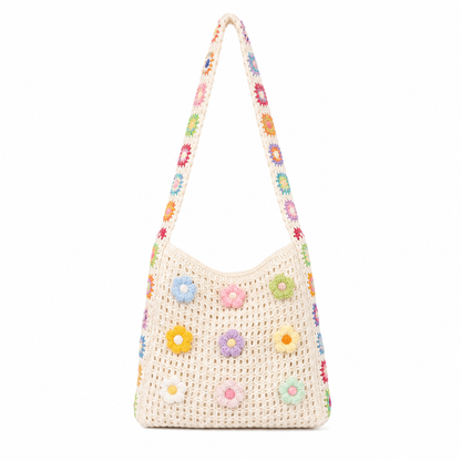 Bolso Floral de Crochet Artesanal