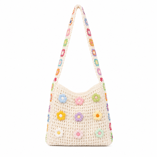 Bolso Floral de Crochet Artesanal