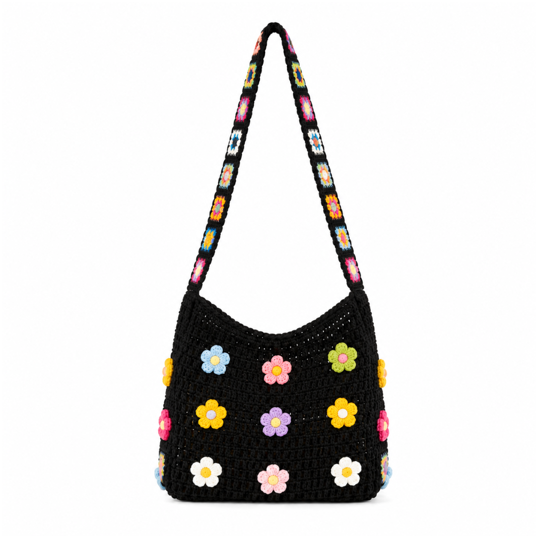 Bolso Floral de Crochet Artesanal