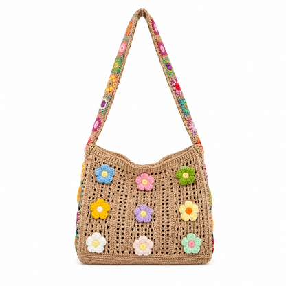 Bolso Floral de Crochet Artesanal